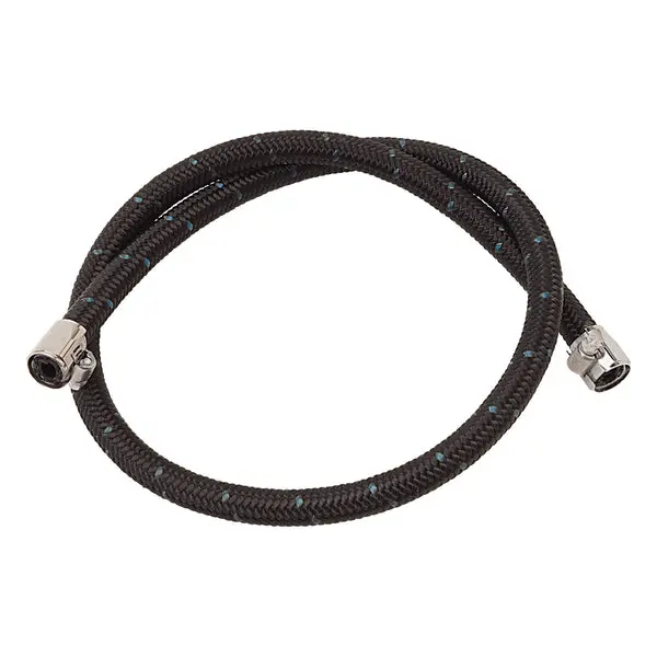 Russell - Fuel Pump To Carb Hose Kit, Chrome Tube Seal Ends & Proflex Hose - 3 Feet Length 1