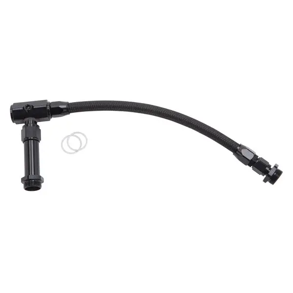Russell - An-6-3/8In Female Npt Carb Inlet Kit, Holey 4150 Carbs With Black Finish 1