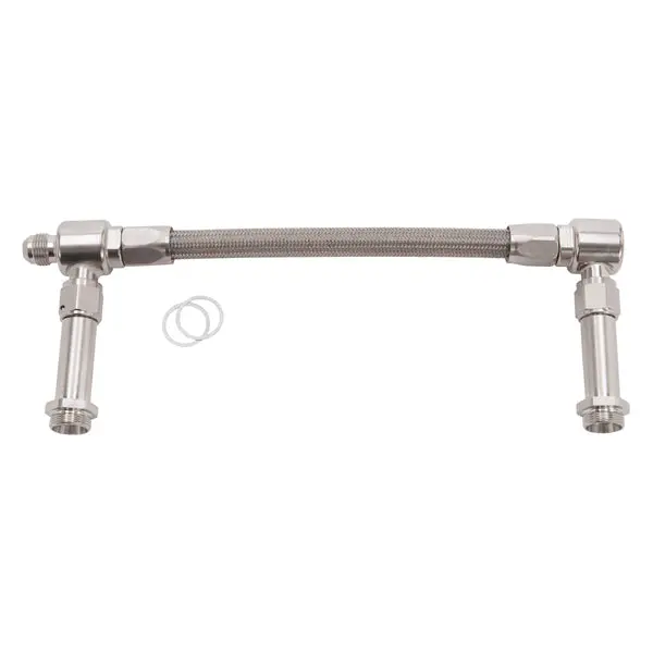 Russell - An-8 Proflex Carb Inlet Kit, Holey 4500 Carbs With Endura Finish 1