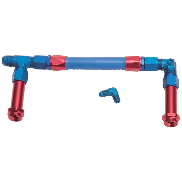 Russell - An-8 Twist-Lock Carb Inlet Kit, Holey 4150 Carbs With Red/Blue Finish 1