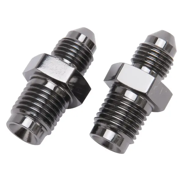 Russell - An-4 To 7/16In X 20 I.F. Male Brake Adapter Fitting With Endura Finish- Pair 1