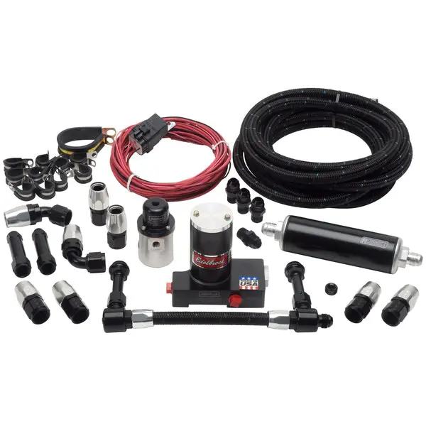 Russell - Holley/Demon Dual-Feed Carbs (Up To 160 Gph, 12 Psi) Black/Silver Finish 1