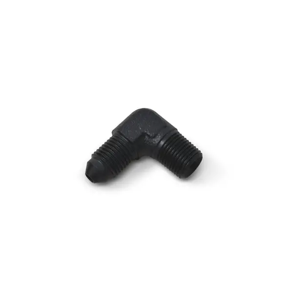 Russell - An-3 X 1/8In Npt Pipe Male 90 Degree Brake Adapter Fitting With Black Finish 1