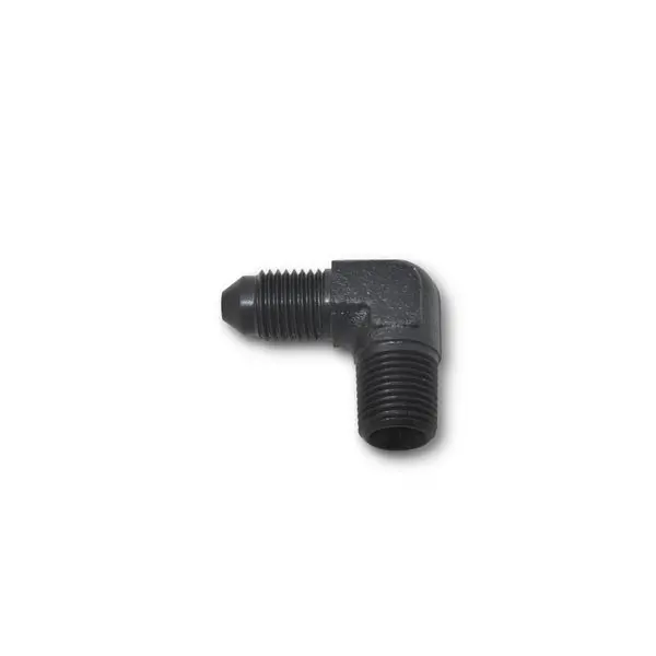 Russell - An-3 X 1/8In Npt Pipe Male 90 Degree Brake Adapter Fitting With Black Finish 2