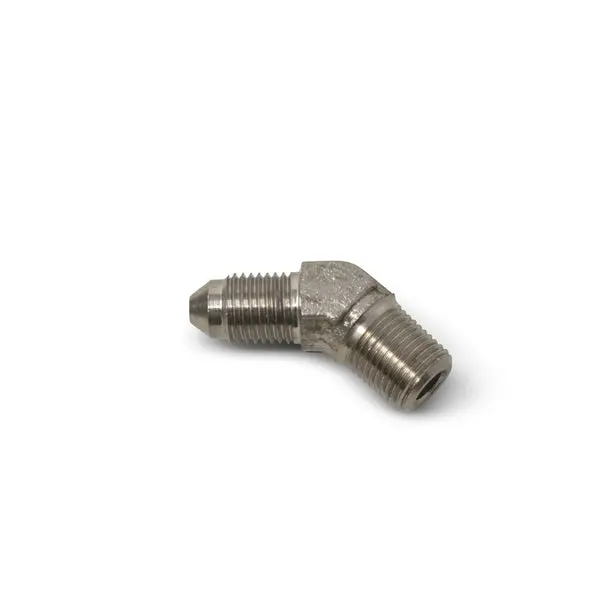 Russell - An-3 X 1/8In Npt Pipe Male 45 Degree Brake Adapter Fitting With Endura Finish 2