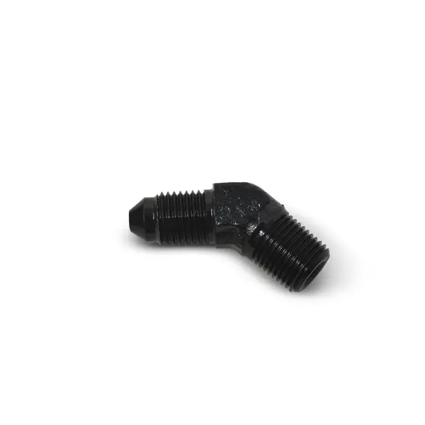 Russell - An-3 X 1/8In Npt Pipe Male 45 Degree Brake Adapter Fitting With Black Finish 1