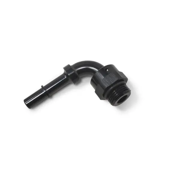 Russell - 3/8In Sae Quick-Disconnect X 6 Sae Orb Port Male Swivel 90 Degree O-Ring Seal, Black 1