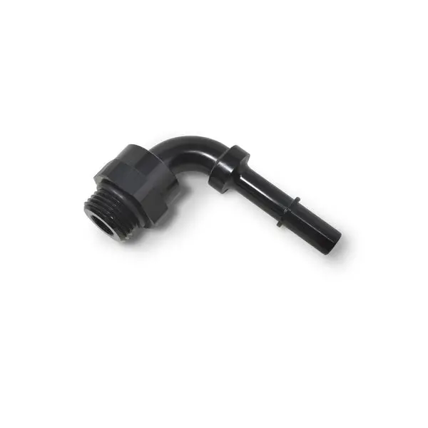 Russell - 3/8In Sae Quick-Disconnect X 8 Port Male Swivel 90 Degree O-Ring Seal, Black 1