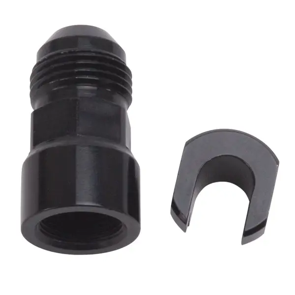 Russell - An-8 Male X 3/8In Sae Quick-Disconnect Female Threaded Cap Fitting, Black Finish 2