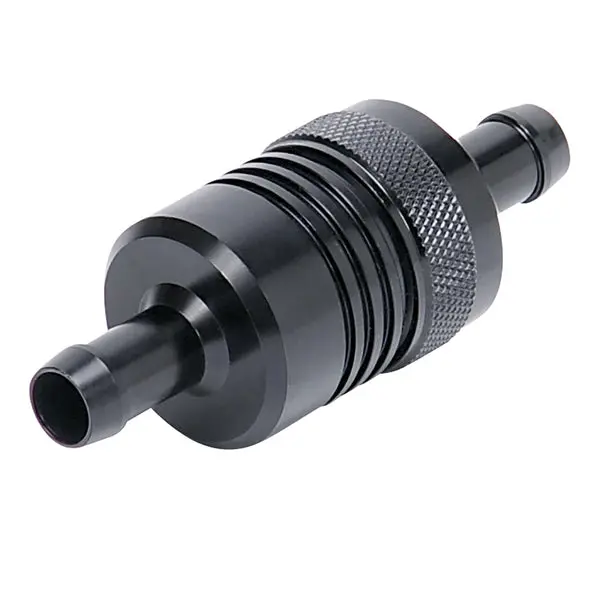 Russell - 3/8In Billet Aluminum Street Fuel Filter With Black Finish 1