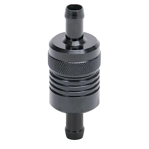 Russell - 3/8In Billet Aluminum Street Fuel Filter With Black Finish 2