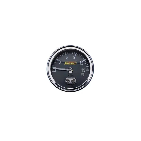 Russell - (0-15) Psi Fuel Pressure Gauge Liquid Filled 1