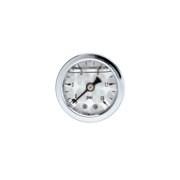 Russell - (0-15) Psi Fuel Pressure Gauge, Machine Face Liquid Filled 1