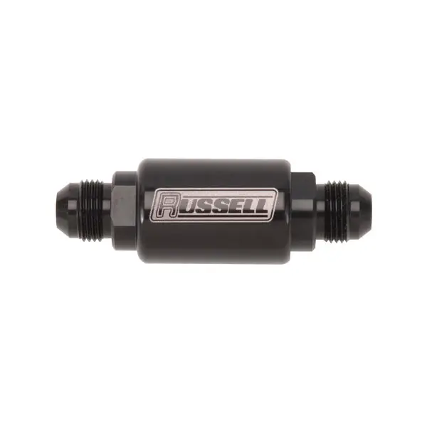 Russell - An-8 Male To An-8 Male, Check Valve Black Anodized 1
