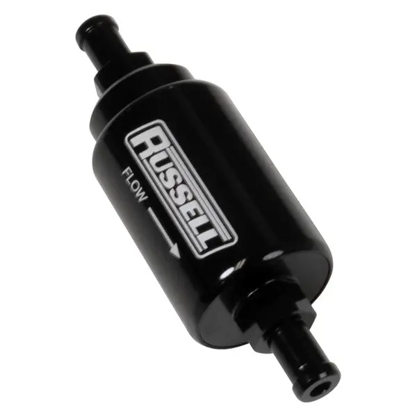 Russell - 5/16 Male To 5/16 Male, Check Valve Barbed Black Anodized 1