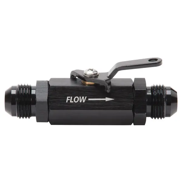 Russell - An-8 Male Shut-Off Valve With Black Anodized Finish 1