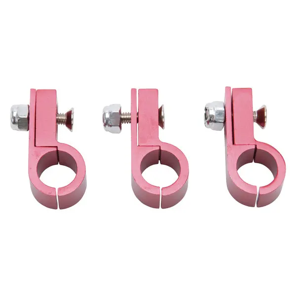 Russell - An-6 Aluminum Line Clamp For An-6 Size Tubing With Red Finish - 4 Pack 1