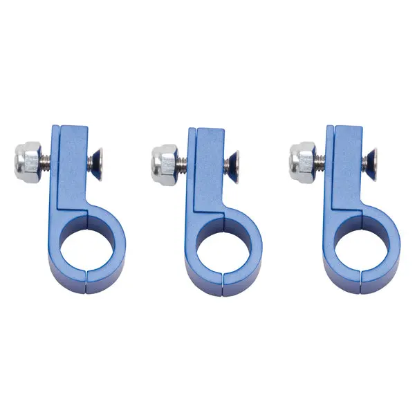 Russell - An-6 Aluminum Line Clamp For An-6 Size Tubing With Blue Finish - 4 Pack 1