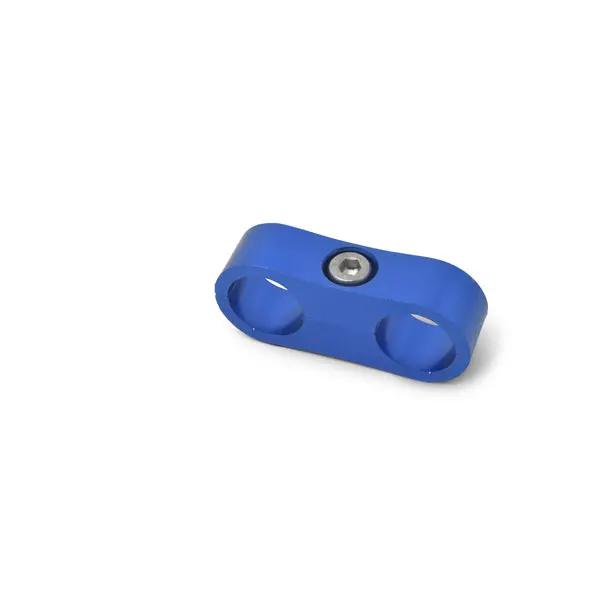 Russell - An-8 Aluminum Hose Separator For Two An-8 Size Tubing With Blue Finish - Pair 1