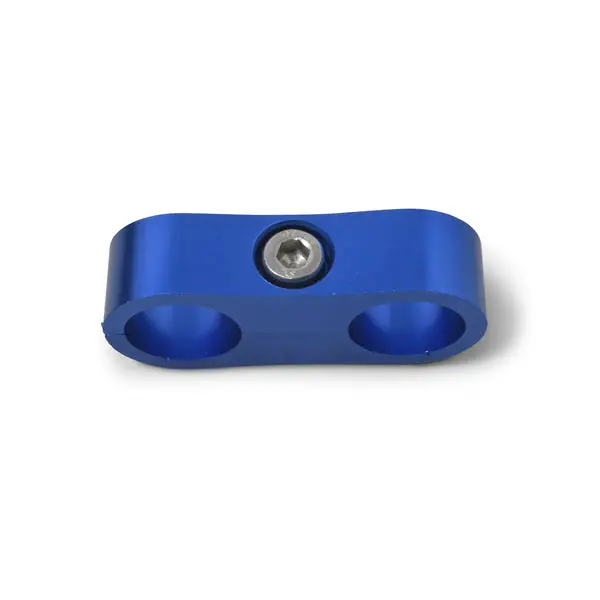 Russell - An-10 Aluminum Hose Separator For Two An-10 Size Tubing With Blue Finish - Pair 1