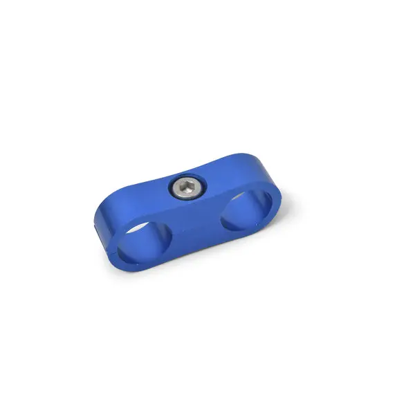 Russell - An-12 Aluminum Hose Separator For Two An-12 Size Tubing With Blue Finish - Pair 2