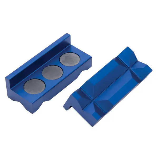 Russell - Billet Aluminum Vice Jaws With Blue Anodized Finish 1
