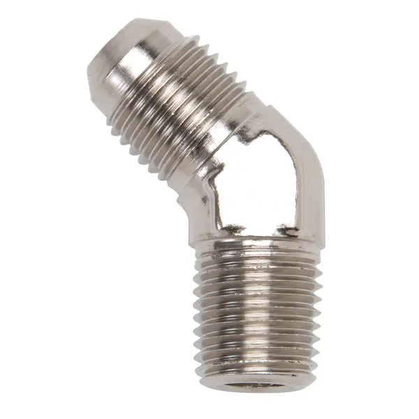 Russell - An-6 45 Degree Flare To 1/8In Pipe Adapter Fitting With Endura Finish 1