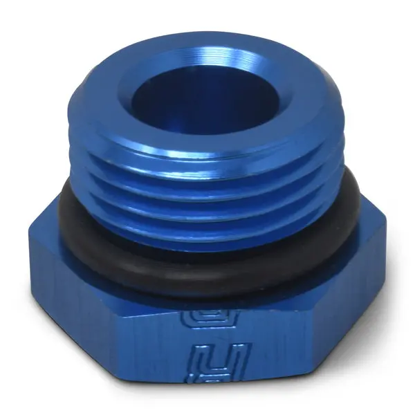 Russell - An-6 Straight Thread Plug Adapter Fitting And O-Ring With Blue Finish 1