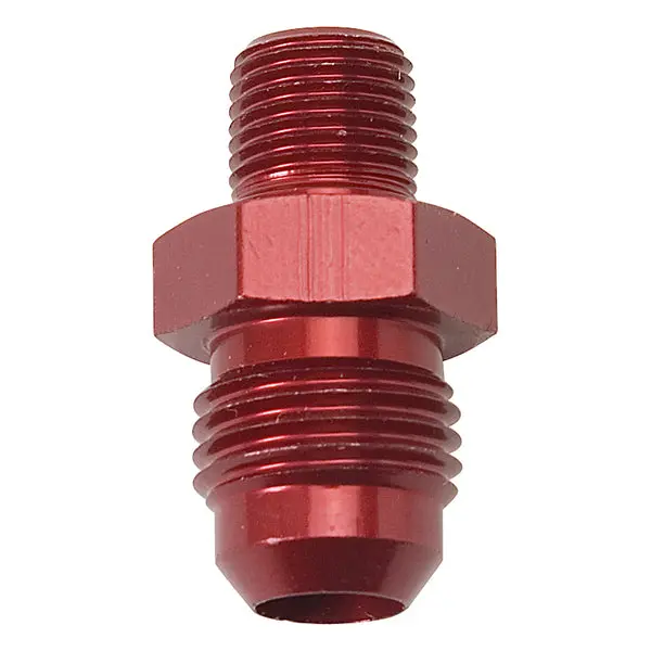 Russell - An-6 Flare To 1/8In Npt Straight Adapter Fitting With Red Finish 1
