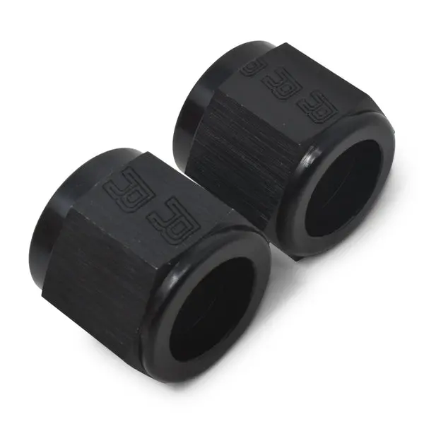 Russell - An-4 To 1/4In Tube Nut Adapter Fitting With Black Finish - 6 Pack 1