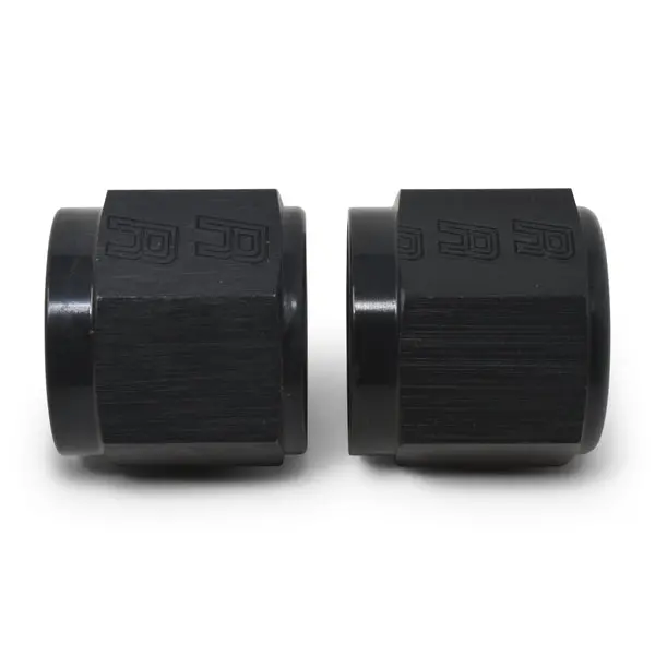 Russell - An-6 To 3/8In Tube Nut Adapter Fitting With Black Finish - Pair 1