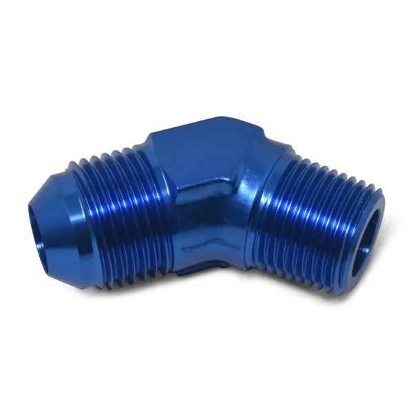 Russell - An-4 45 Degree Flare To 1/4In Pipe Adapter Fitting With Blue Finish 1