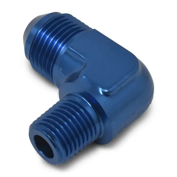 Russell - An-3 90 Degree Flare To 1/8In Pipe Adapter Fitting With Blue Finish 1