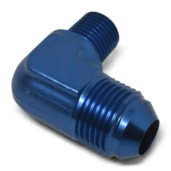 Russell - An-3 90 Degree Flare To 1/8In Pipe Adapter Fitting With Blue Finish 2