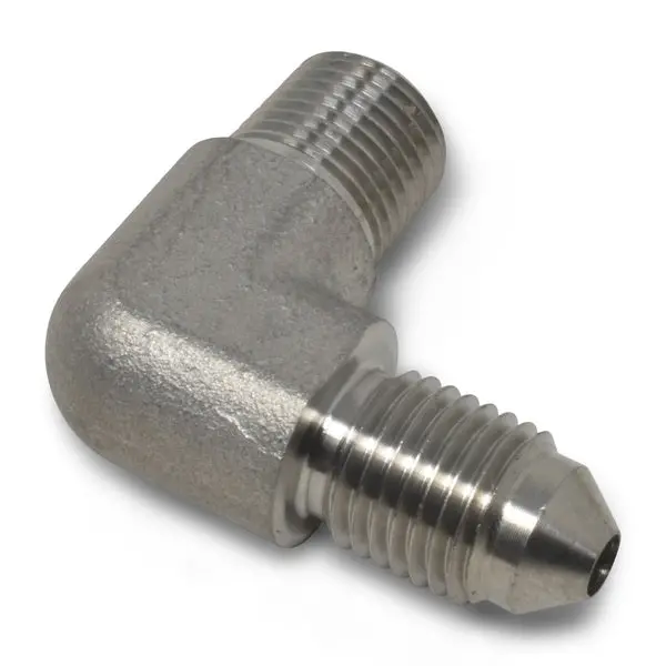 Russell - An-3 Stainless 90 Degree Flare To 1/8In Pipe Size With Zinc-Plated Finish 1