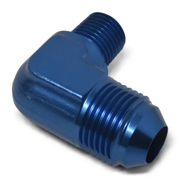 Russell - An-4 90 Degree Flare To 1/4In Pipe Adapter Fitting With Blue Finish 1