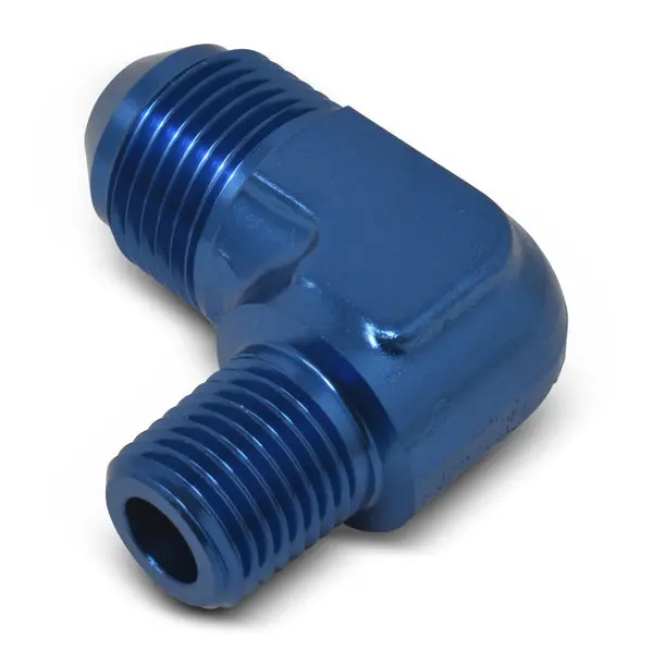 Russell - An-6 90 Degree Flare To 1/8In Pipe Adapter Fitting With Blue Finish 1