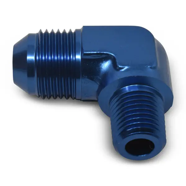 Russell - An-6 90 Degree Flare To 3/8In Pipe Adapter Fitting With Blue Finish 1
