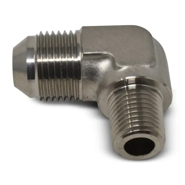 Russell - An-8 90 Degree Flare To 1/4In Pipe Adapter Fitting With Endura Finish 1