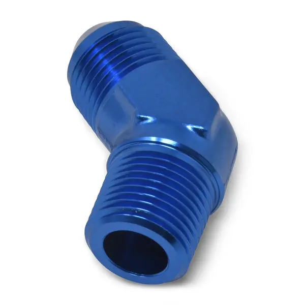 Russell - An-4 45 Degree Flare To 1/8In Pipe Adapter Fitting With Blue Finish 1