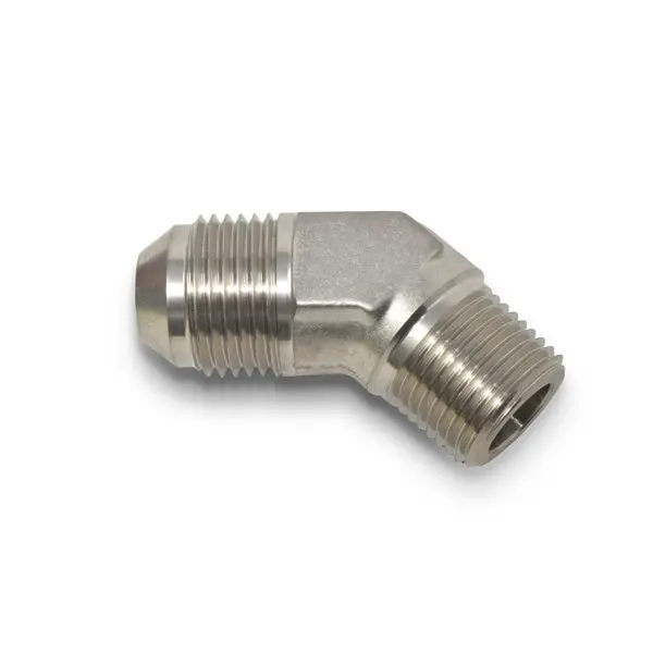 Russell - An-8 45 Degree Flare To 3/8In Pipe Adapter Fitting With Endura Finish 2
