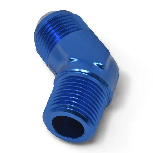 Russell - An-12 45 Degree Flare To 3/4In Pipe Adapter Fitting With Blue Finish 1