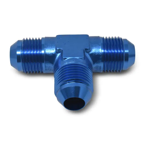 Russell - An-8 Flare Tee Adapter Fitting With Blue Finish 1