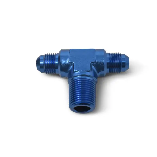 Russell - An-4 Flare To 1/8In Pipe Tee Adapter Fitting With Blue Finish 1
