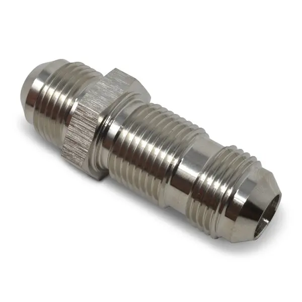 Russell - An-6 Straight Flare Bulkhead Adapter Fitting With Endura Finish 1