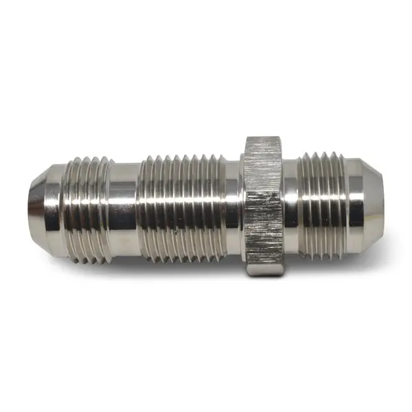 Russell - An-6 Straight Flare Bulkhead Adapter Fitting With Endura Finish 2