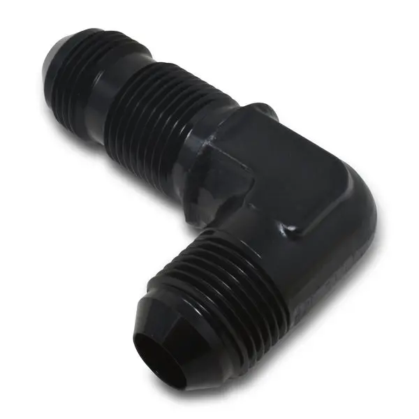 Russell - An-6 90 Degree Flare Bulkhead Adapter Fitting With Black Finish 1