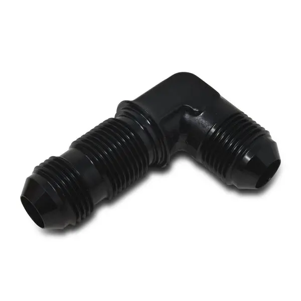 Russell - An-8 90 Degree Flare Bulkhead Adapter Fitting With Black Finish 1