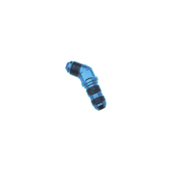 Russell - An-3 45 Degree Flare Bulkhead Adapter Fitting With Blue Finish 1