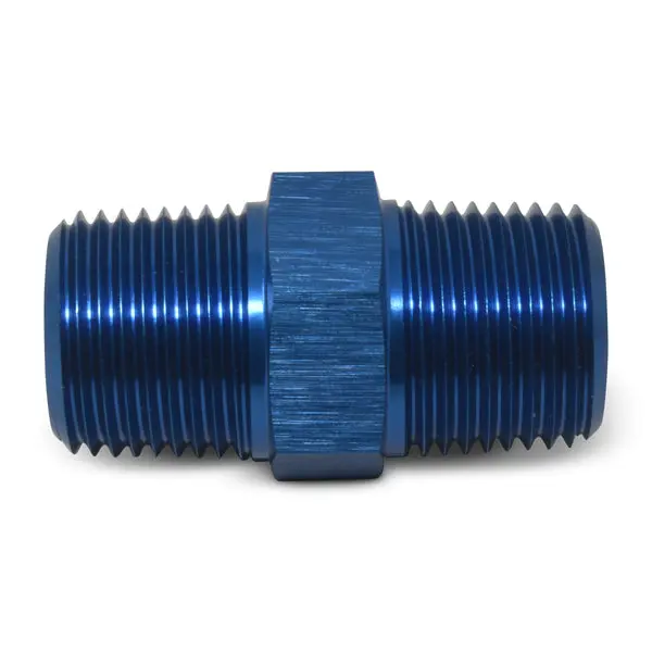 Russell - 1/4In Male Pipe Nipple Adapter Fitting With Blue Finish 1
